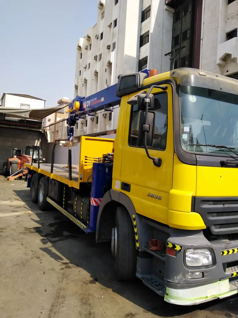 Boom truck 10 ton — Mercedes-Benz · SS2725 · 2007 · Yellow