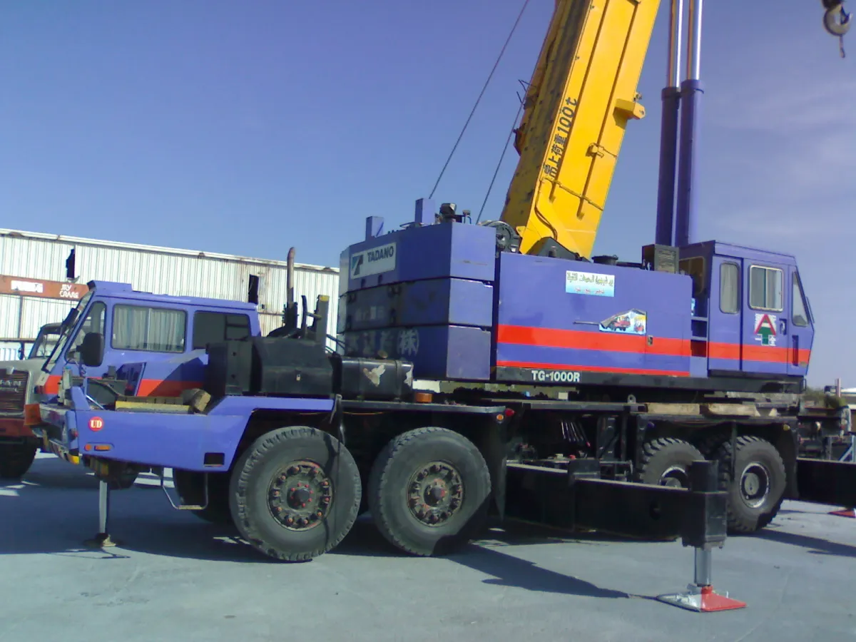 Crane 100 ton — Tadano · TG1000R · 1991 · Yellow
